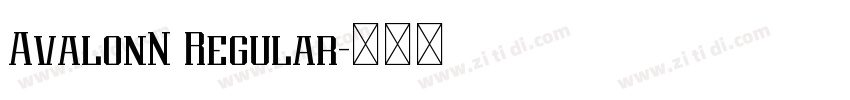 AvalonN Regular字体转换 AvalonN Regular字体转换